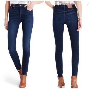 Madewell 10" High-Rise Skinny Jeans in Hayes Wash